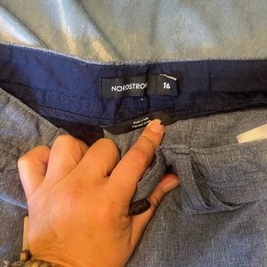 Nordstrom Light and Dark Blue Chambray Pants